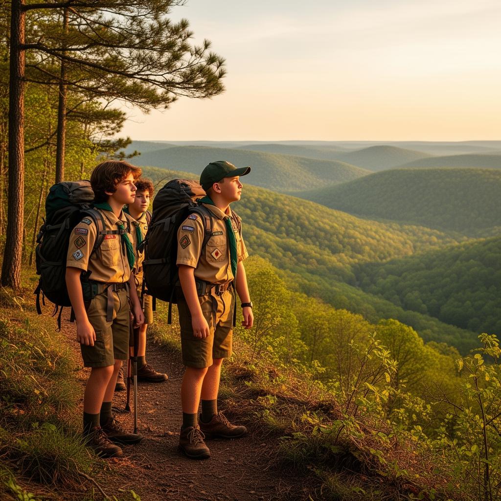 Scouts BSA Troop 311 gathered together